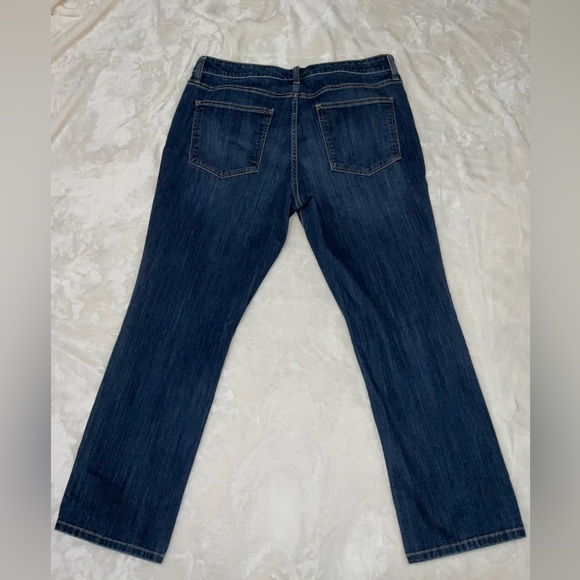 St. John's Bay Dark Blue Straight Leg Jeans 16W - Picture 2 of 6
